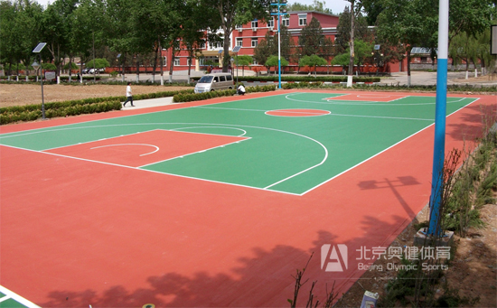 塑膠籃球場地圖片